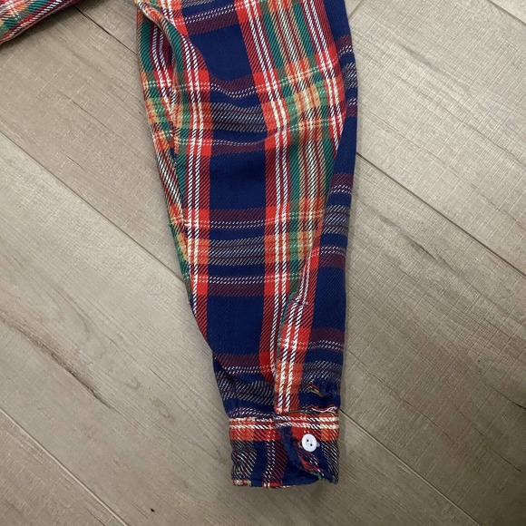 UNIQUE Vintage JCPenney Big Mac Captain America Flannel Shirt Mens L USA Made - Picture 5 of 14